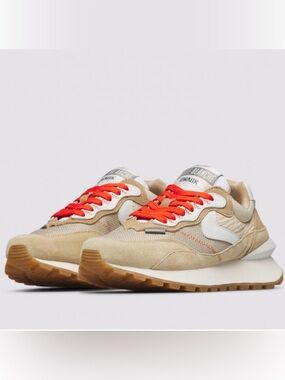 NWT VOILE BLANCHE QWARK HYPE WOMAN. Sneakers in Suede And Fabric in
SAND